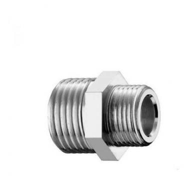 NIPPLES RID. OTTONE CROM. MM 1"X1/2