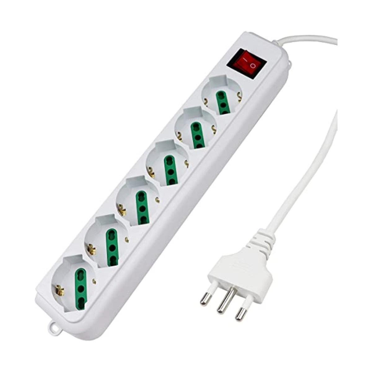 Multipresa  6 posti bipasso c/int.