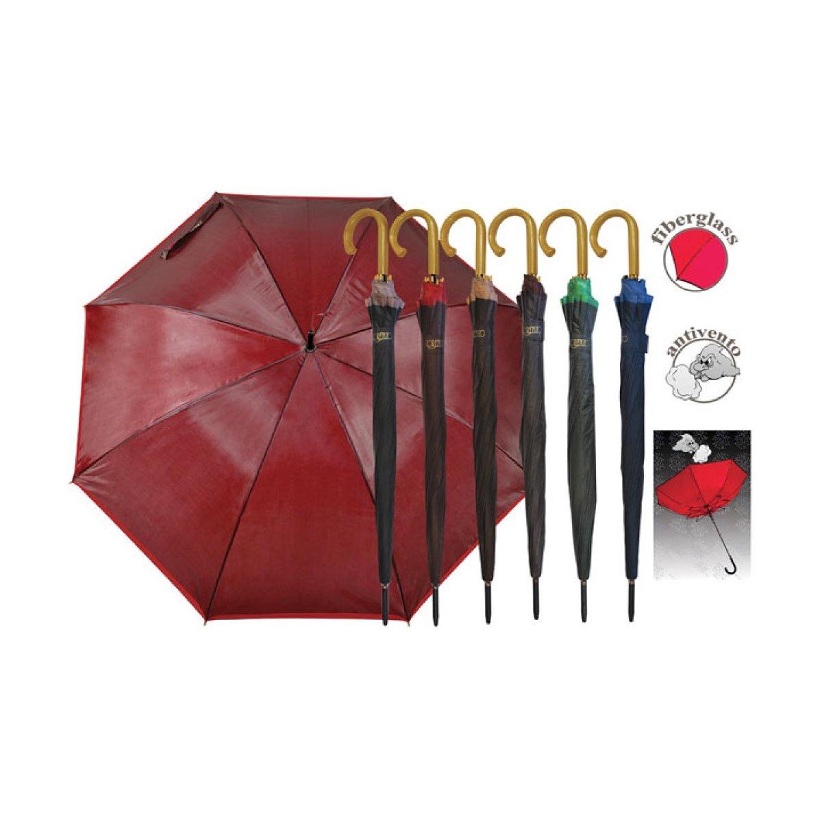 Ombrello automatico golf bordo fibergl. 16st