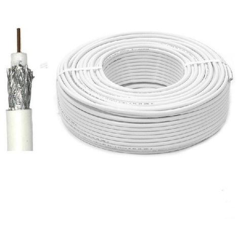 Cavo coassiale x antenna 5 mmx100mt. 75 ohm condut.ccs veloc propag.85%