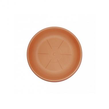 SOTTOVASO TONDO IN PVC COLORE TERRACOTTA cm. 24