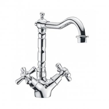 Serie sofia monof. lavello c/alta  cromo