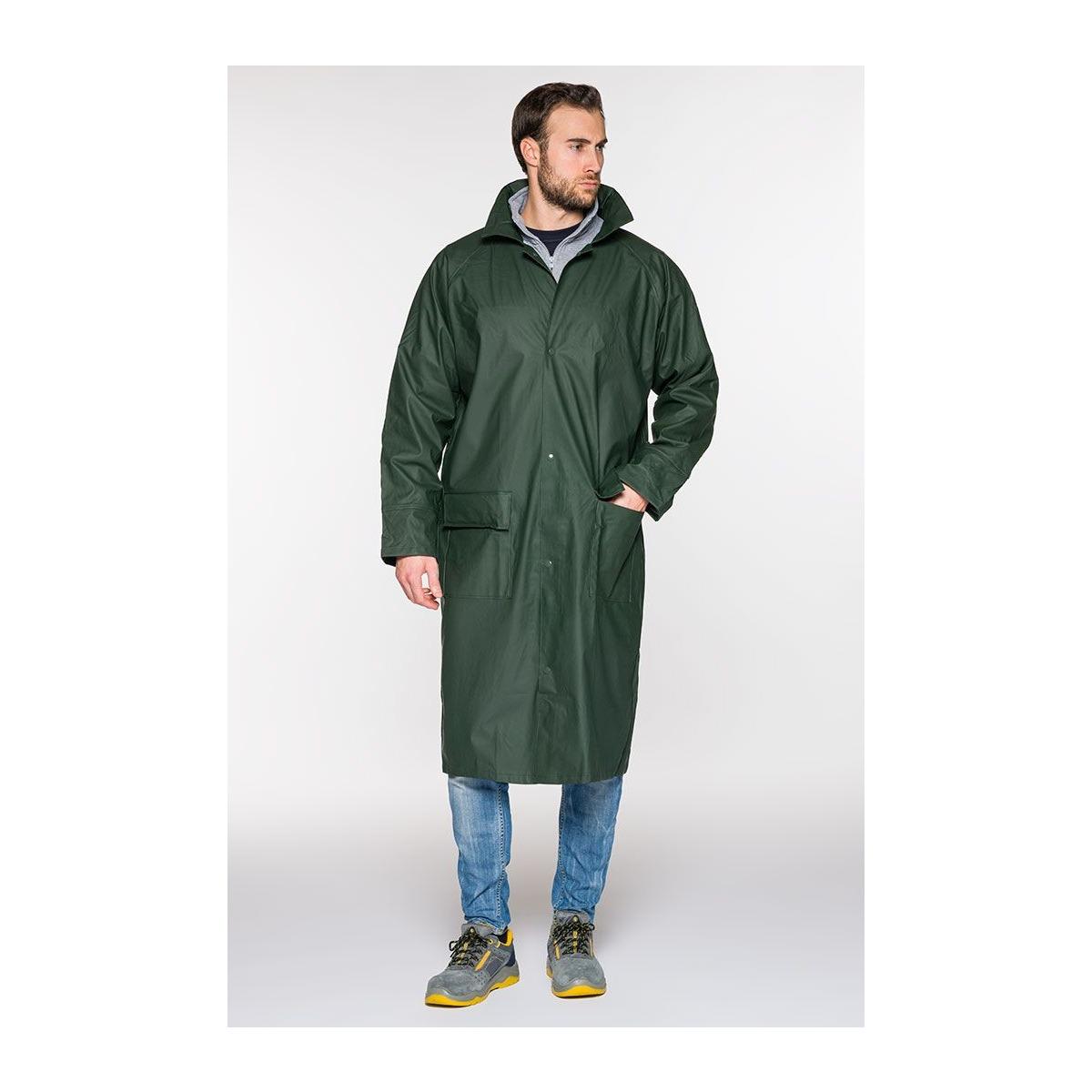 Impermeabile giacca cappotto pluvio verde/blu