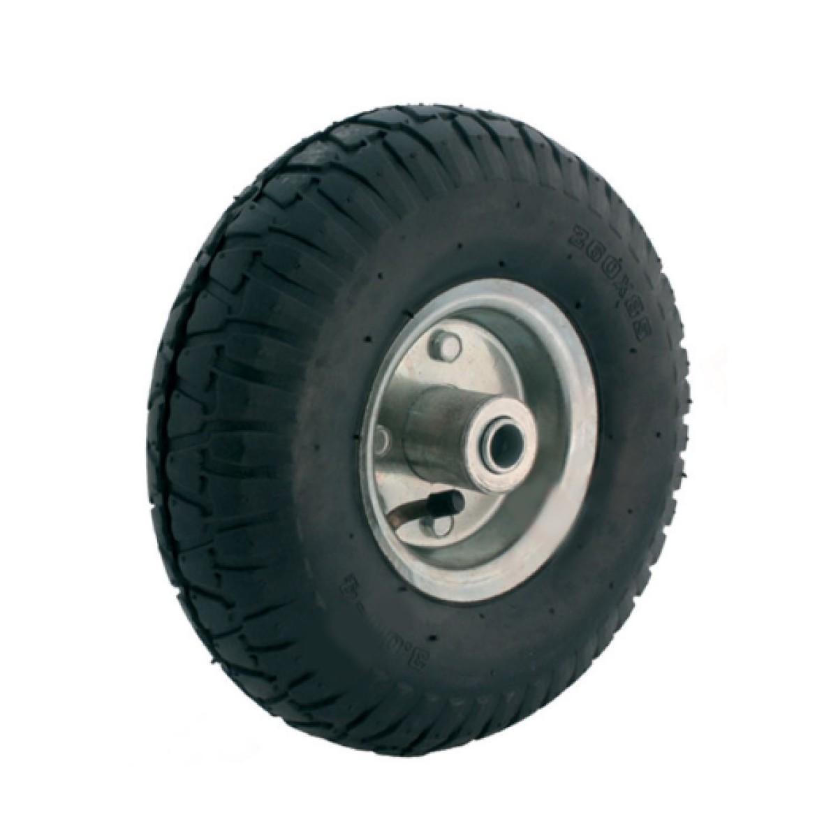 Ruota carrelli pneumatica d 250 dis. met. su cusc. -2 moz. d. inter. 20 mm