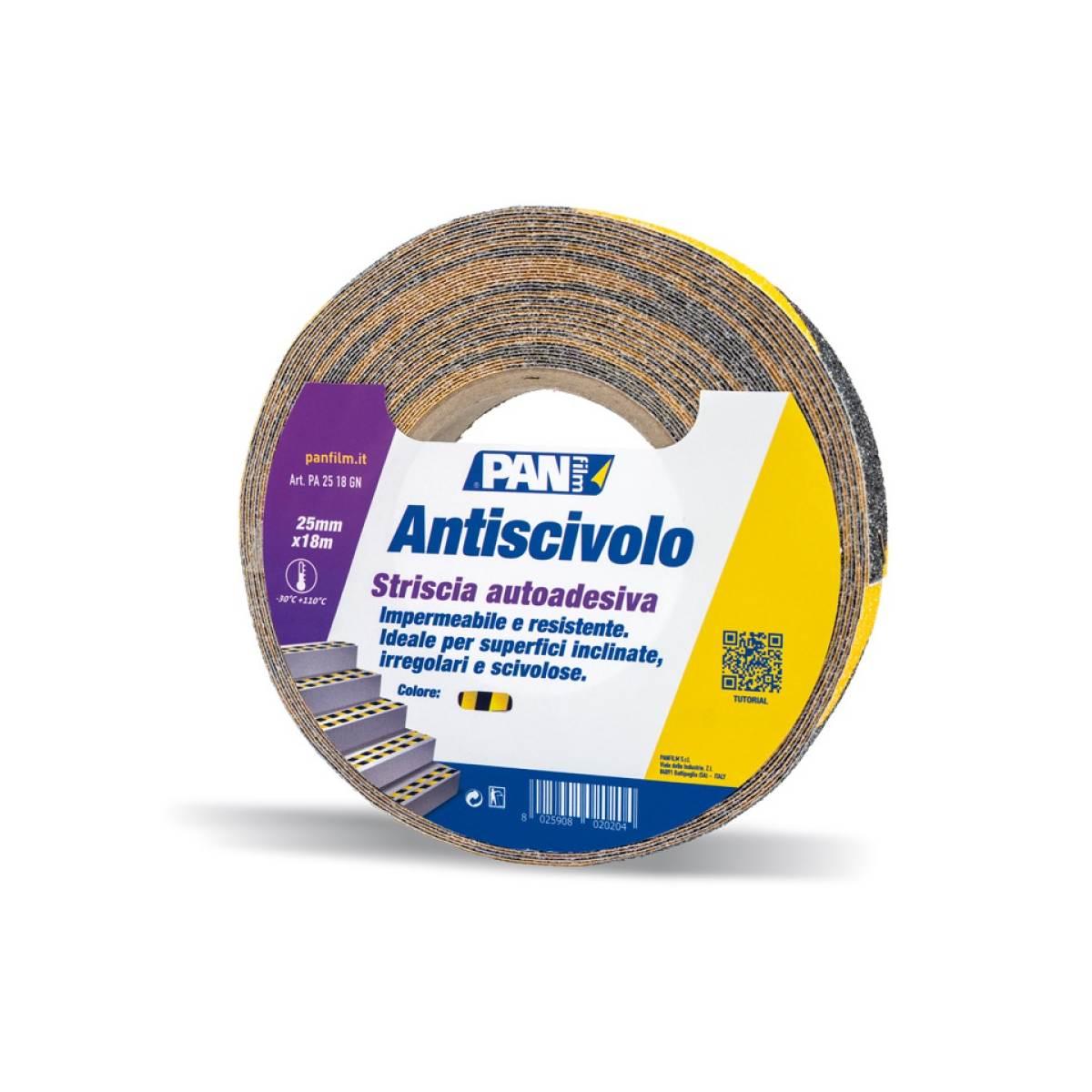 Nastro antiscivolo panfilm 50x18mt nero