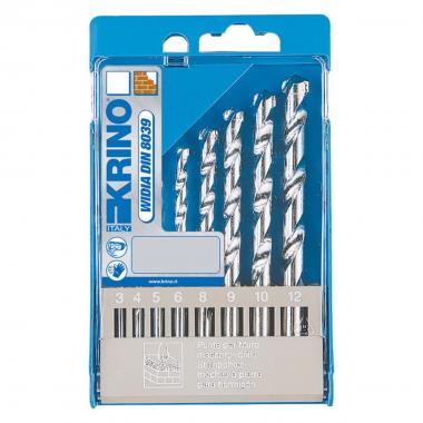 Set punte muro al widia pz.8 in custodia  (3:12) krino