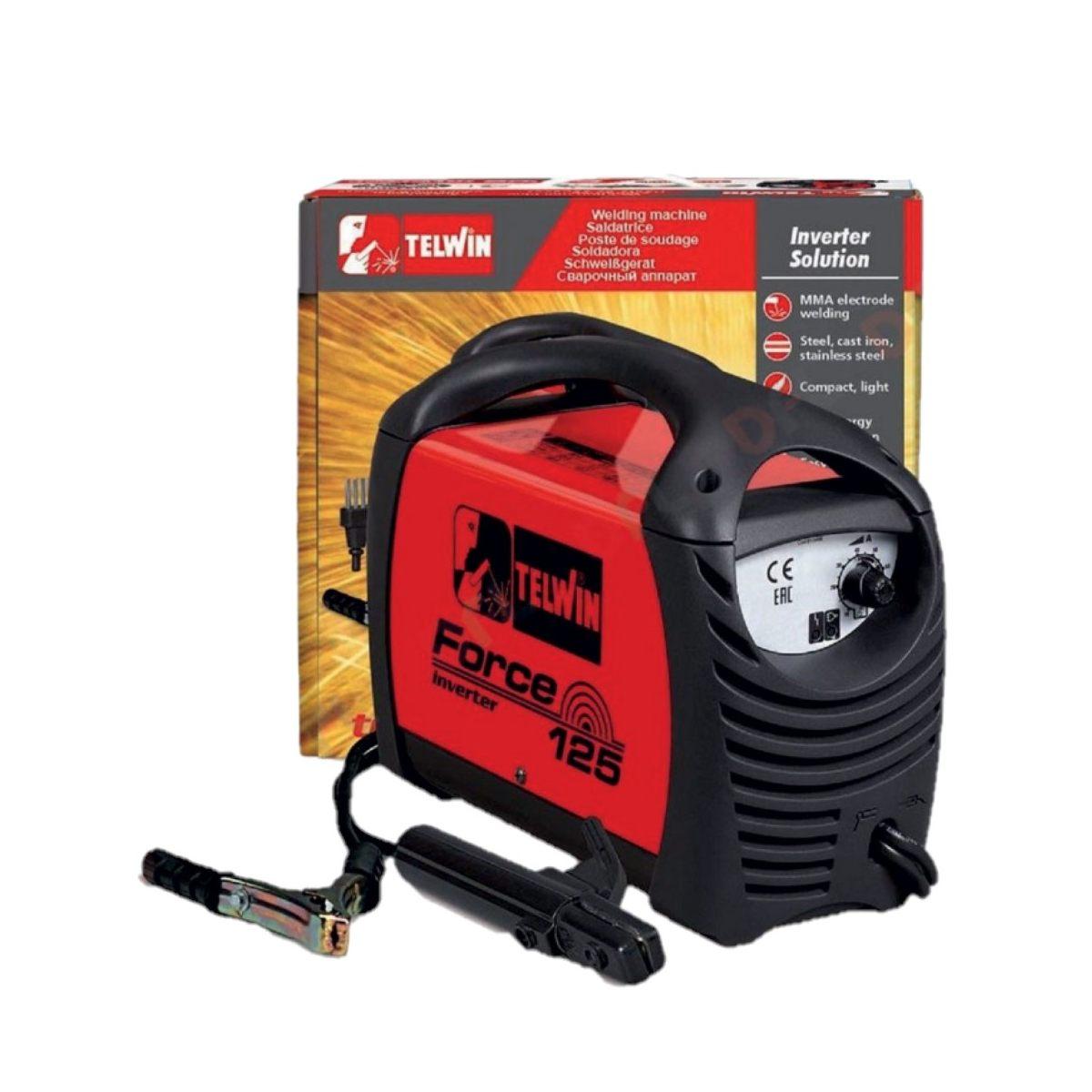 Saldatrice inverter force 125 80a 230v cacc.+valig.cart.-telwin