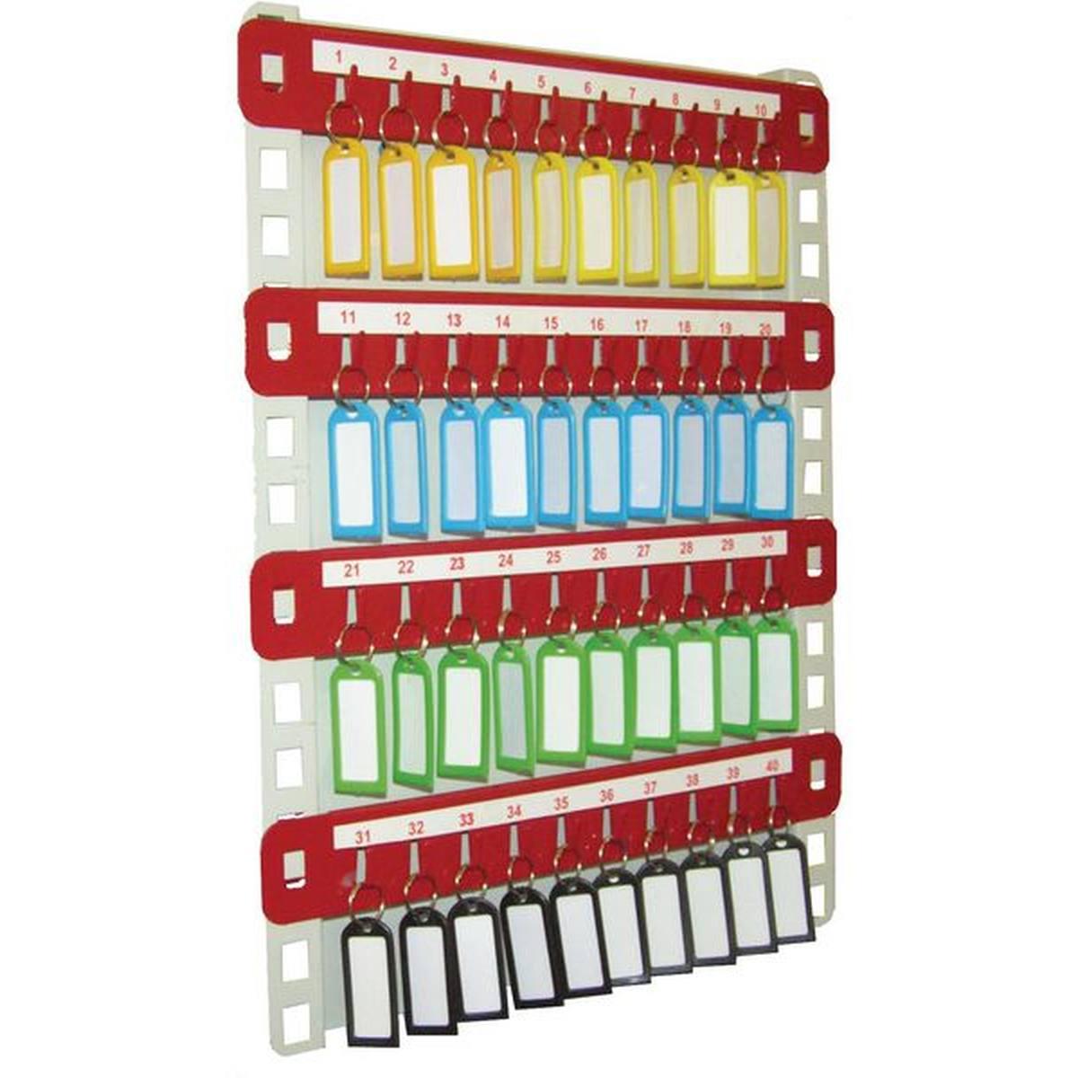 Pannello portachiavi in acciaio h 400 x l 310 x p 20 mm