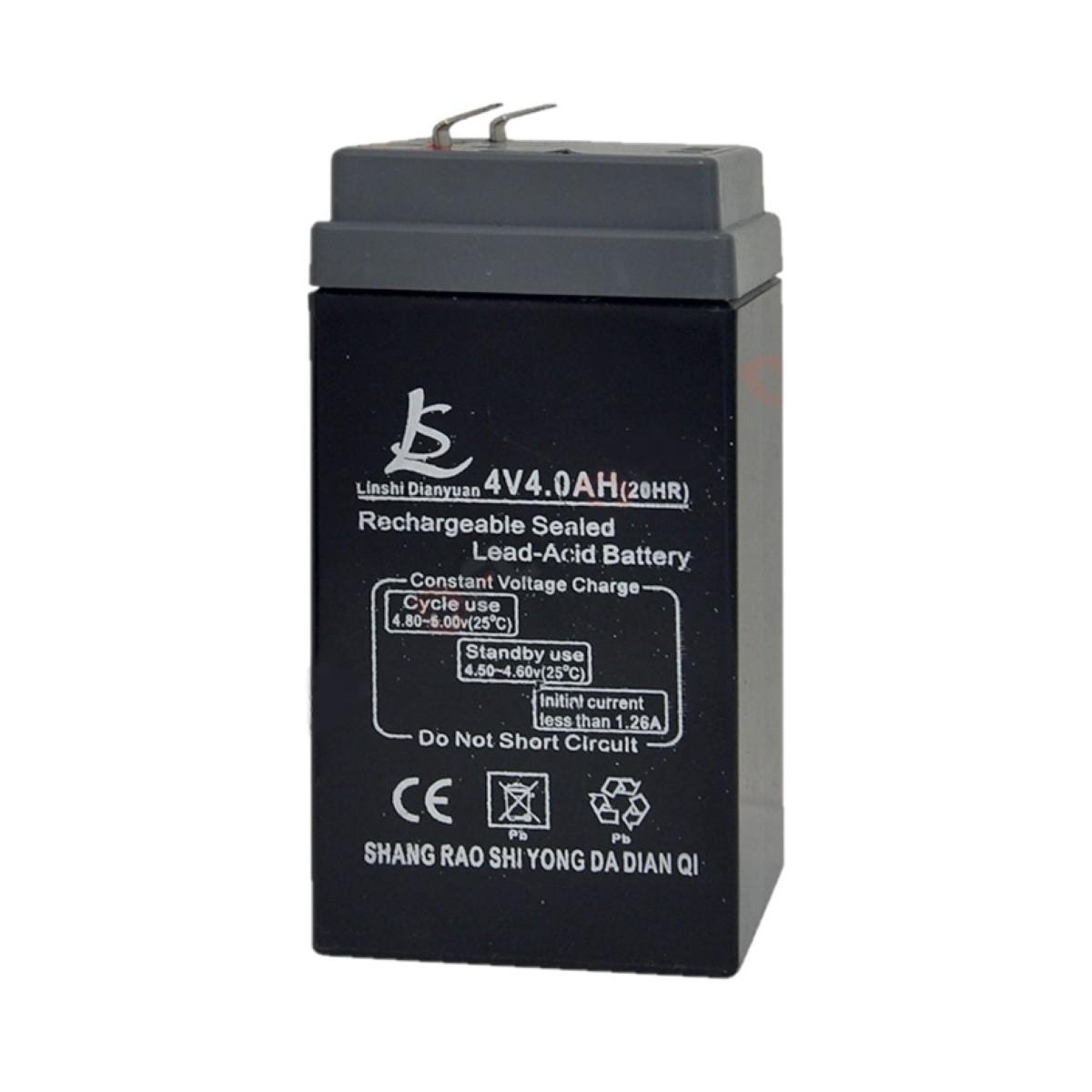 Batteria 4v 4.0ah per bilancia digit. kg.35/bilico 300kg.
