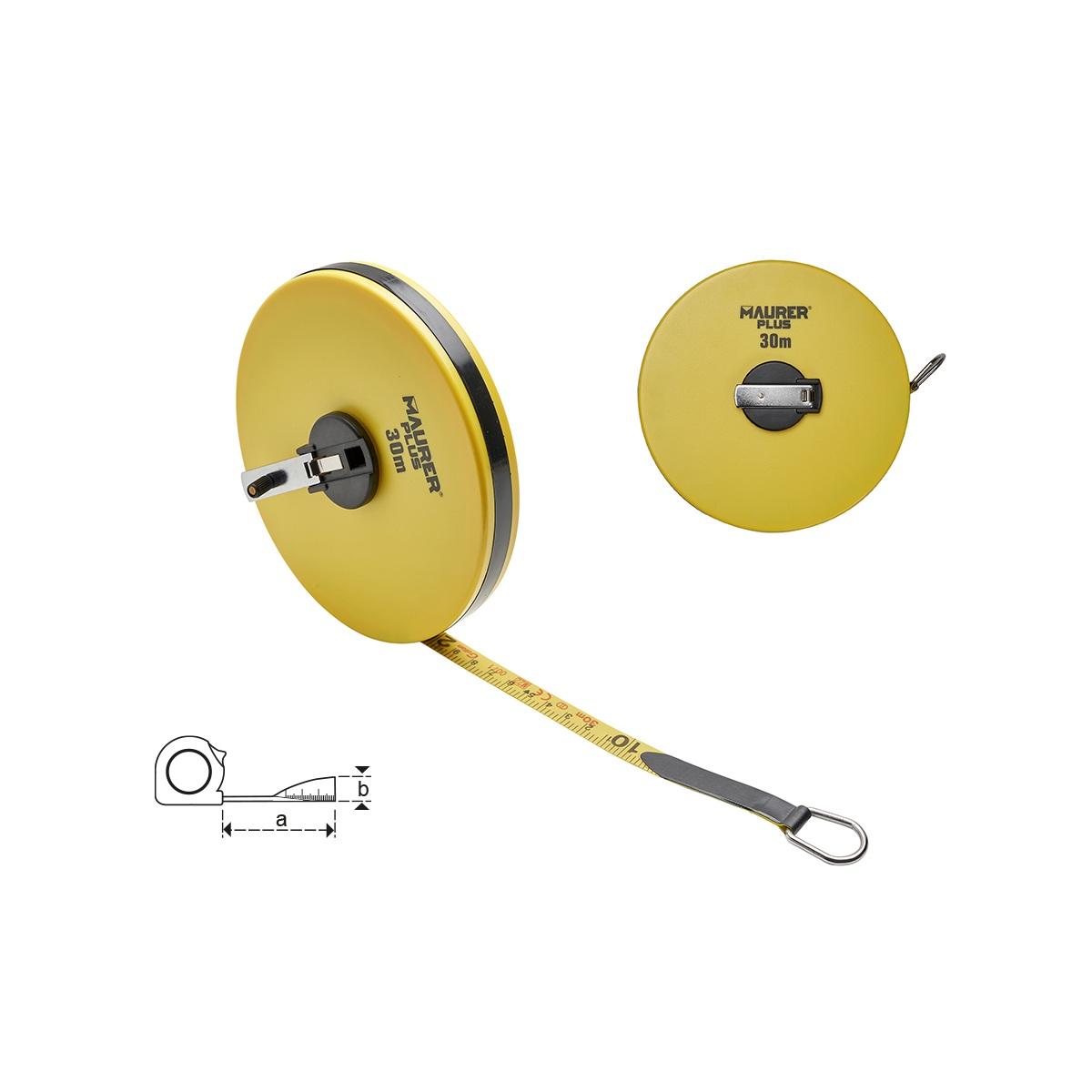 Rotella metrica nastro fibra vetro 20 mt