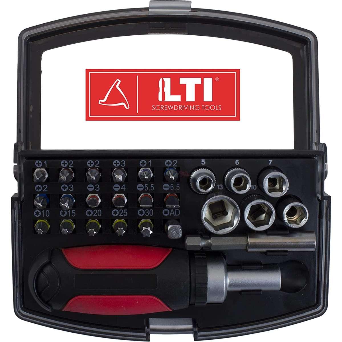 Set bit assortimento 26 bits + giravite a cricchetto