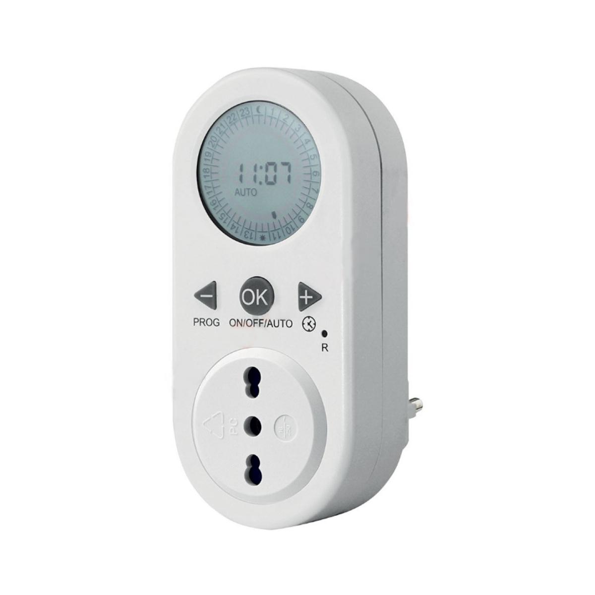 Presa temporizzata giornaliera per interno - timer digitale