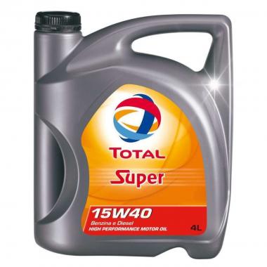 Olio motore lubrificante total super 15w40 lt.4