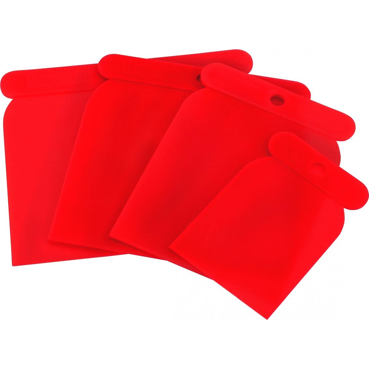 SET SPATOLE IN PLASTICA PER CARROZZIERE 4 pz