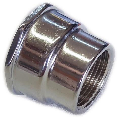 Manicotto ridotto ottone cromato ff 1x1/2