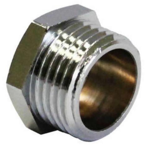Tappo maschio ottone cromato 3/8