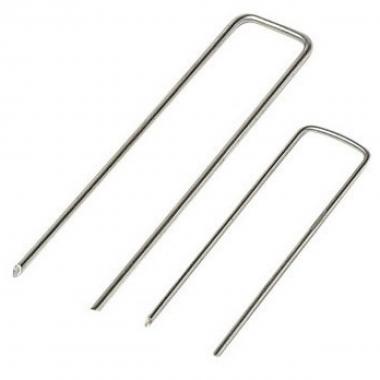 Picchetti ferro 2 punte 4x40x180 per teli pacciamatura