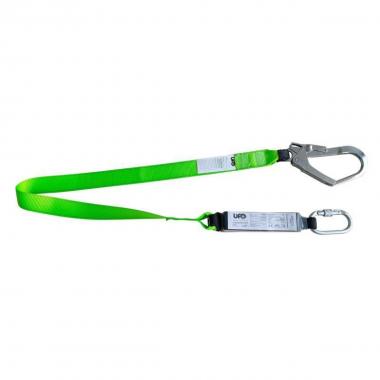 Cordino anticaduta completo di assorbitore di energia e moschettoni, 180cm. ce en355:2022 lan180