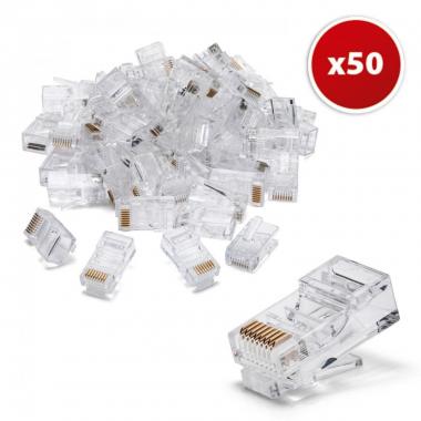 Connettori plug cat6 utp da crimpare (cf.50pz.)