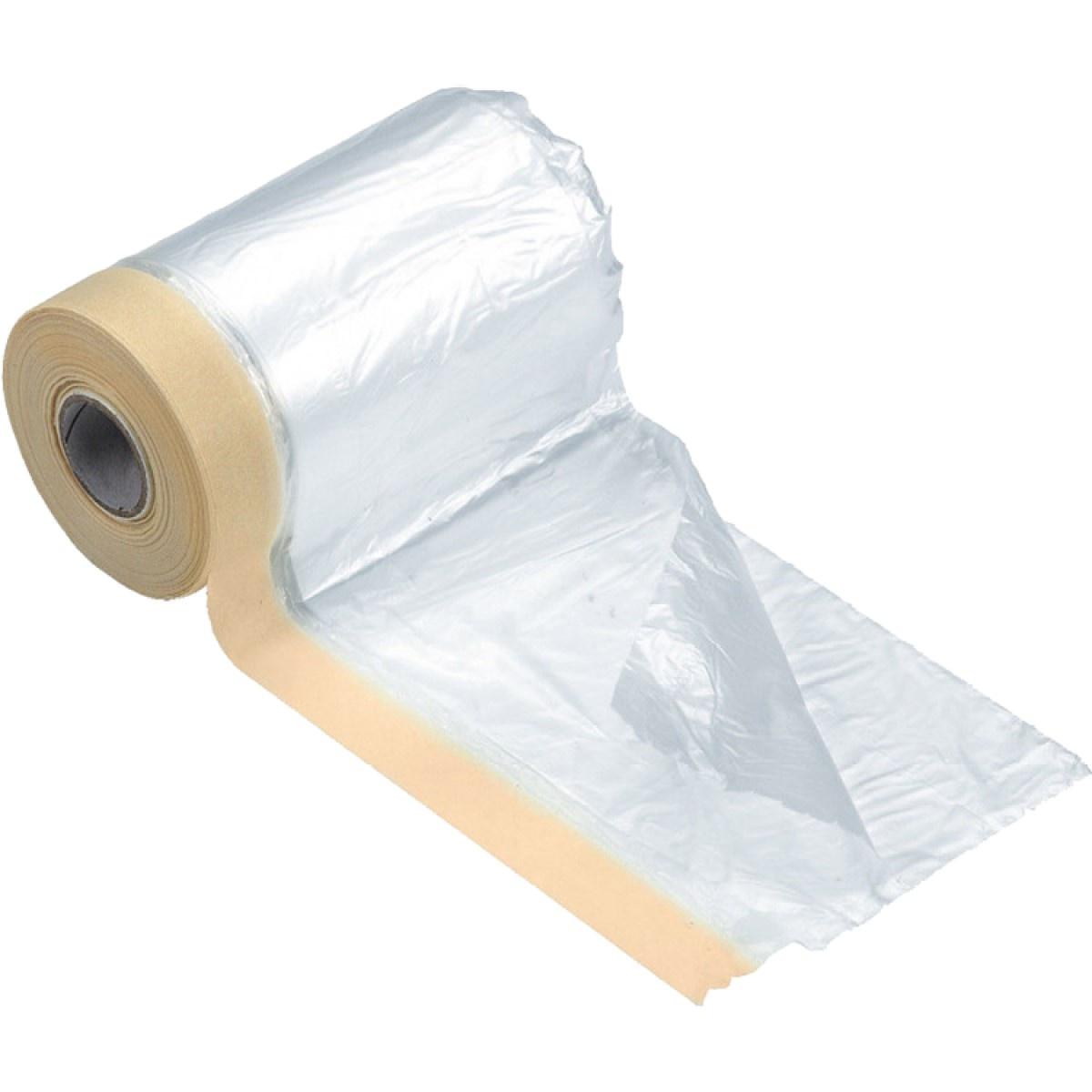 Plastica per mascherare cm.140x33mt. c/nastro adesivo