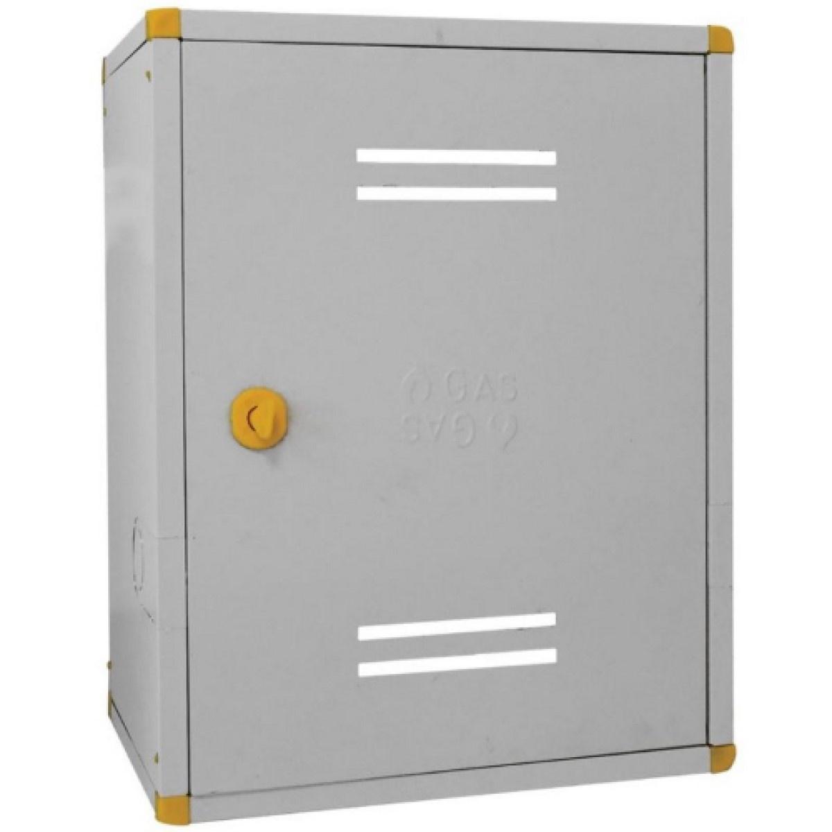 Cassetta  in lamiera verniciata bianca per contatore gas cm.40xh.50x24