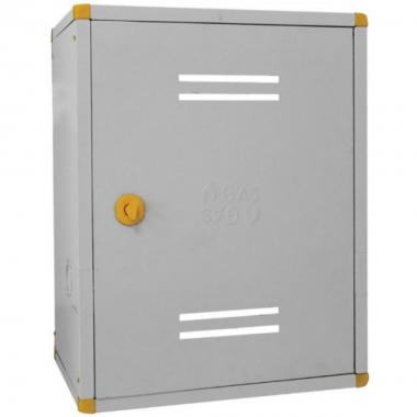 Cassetta  in lamiera verniciata bianca per contatore gas cm.40xh.50x24