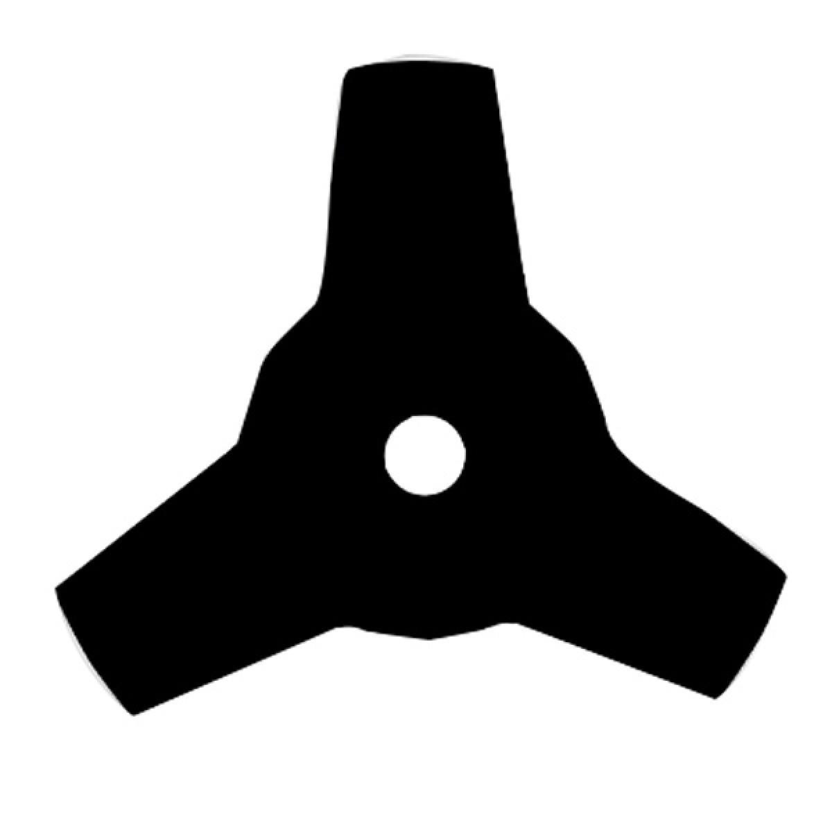 Lama  ricambio x decespugliatore in acciaio 3 t.dritta mm255