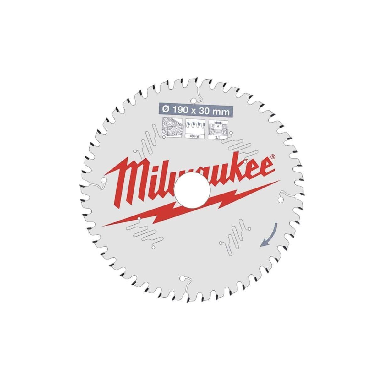 Milwaukee lama circolare per legno/plastica/alluminio diametro 160 foro 20 52 denti