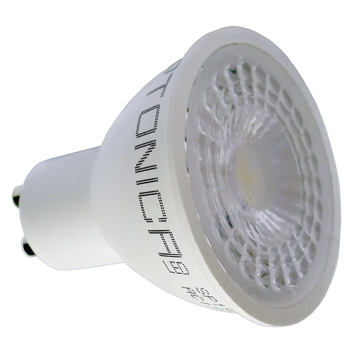 Lampada a led gu10 7w 560lm 110° ip20 optonica