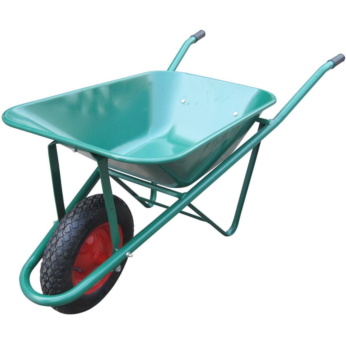 Carriola edilizia saldata pesante vasca zincata