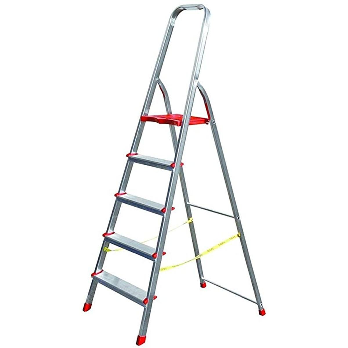 Scala in alluminio 5 gradini alfa