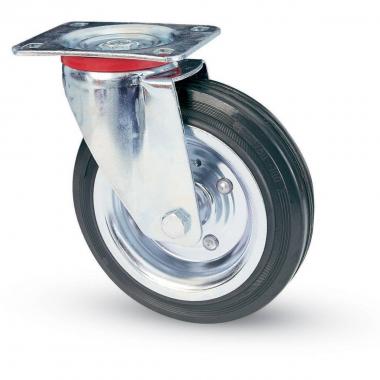 Ruota ind. art. 80 d.100 piastra girevole