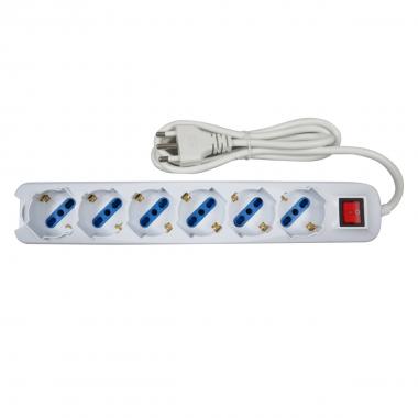 Multipresa 7 posti bipasso cavo 1,5