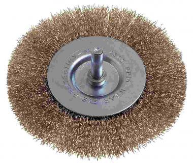 Spazzola circolare piatta acciaio ottone d.50
