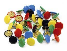 Puntine da disegno colorate 50 pz