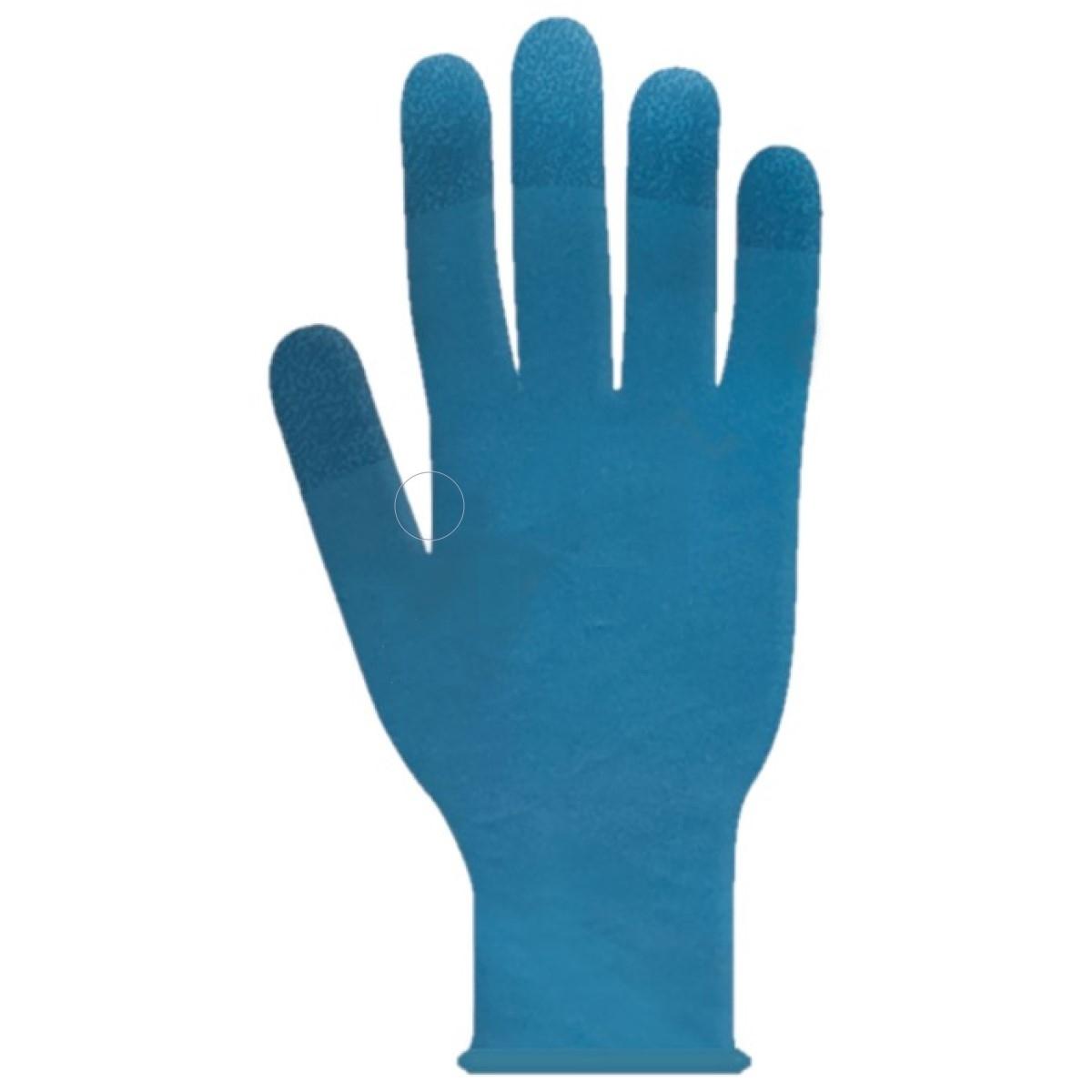 Guanto in nitrile azzurro  s/polvere pz 100
