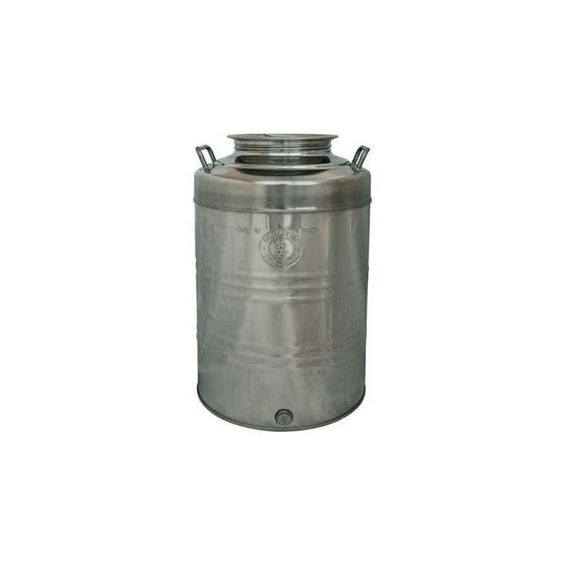 Fustino contenitore inox per olio lt. 30
