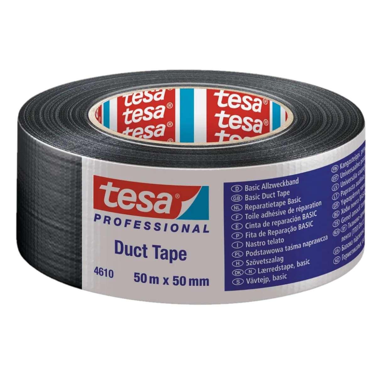 Nastro basic (duct tape) 25mx50mm nero