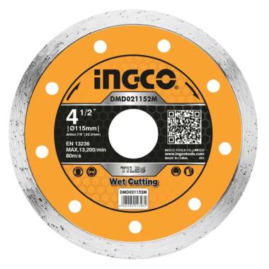 Disco diamantato liscio 115mm ingco