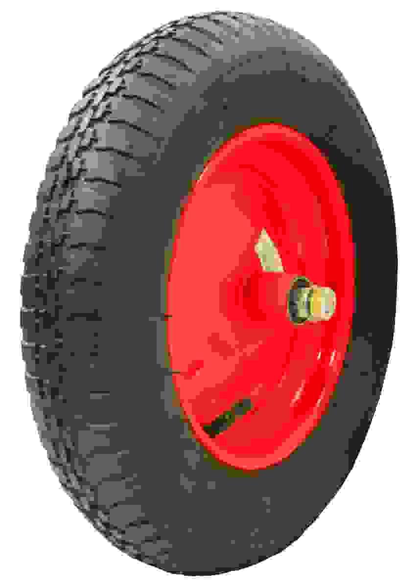 Ruota vespa x carriola mm 134 c/cusc. c/camera d'aria perno lungo