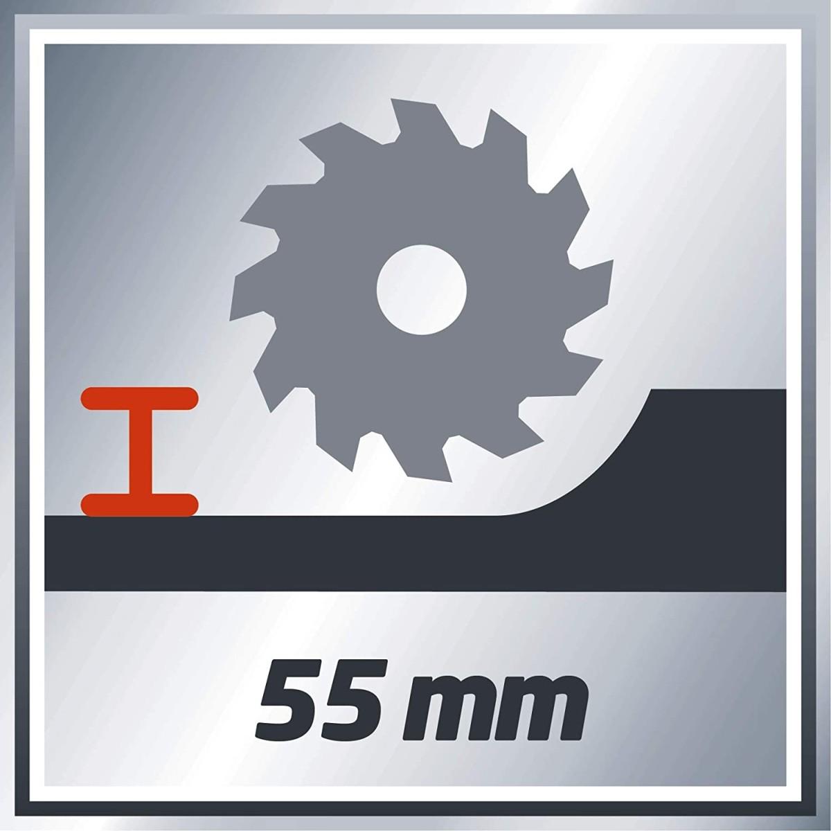 Einhell TE-CS 165 SEGA CIRCOLARE (tensione 230 V, 1200 W, giri al min. 5500, lama Ø165 x Ø16, taglio max 55 mm)