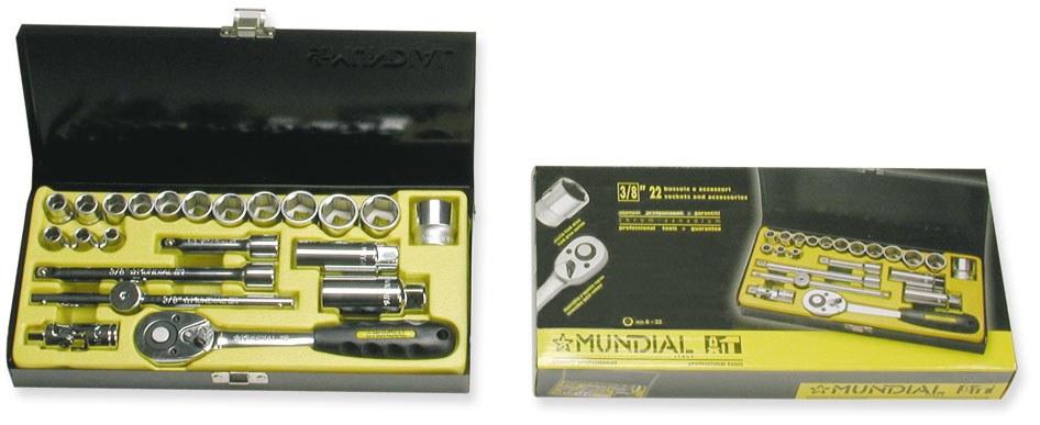 CASSETTA MET. BUSS. 3/8 22 pz