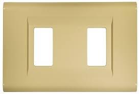 Placca 2 posti feb avorio