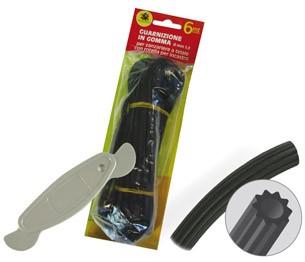 Guarnizione per rete zanzariera in gomma