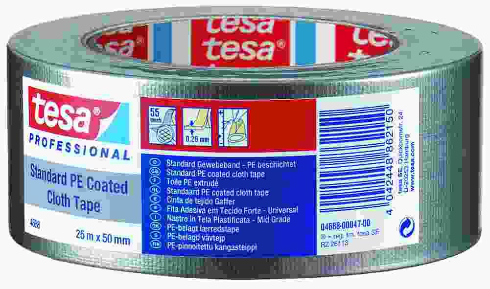 NASTRO TELATO NERO mt 25x50 mm