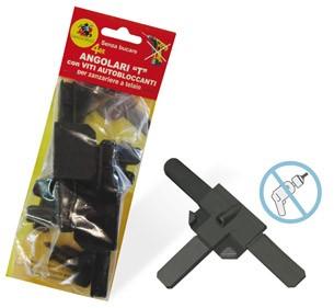 ANGOLARI PER TELAI ZANZARIERE TIPO "T"