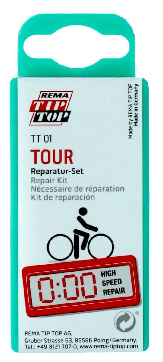 Kit riparazione foratura bicicletta tiptop 9 pz