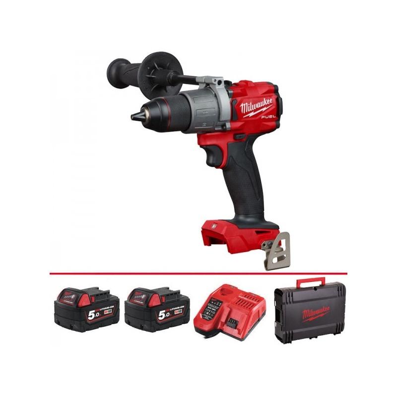 KIT M18FUEL TASSELLATORE A BATTERIA + SMERIGLIATRICE A BATTERIA M18FPPA2-503X CON 3 BATTERIE DA 5Ah