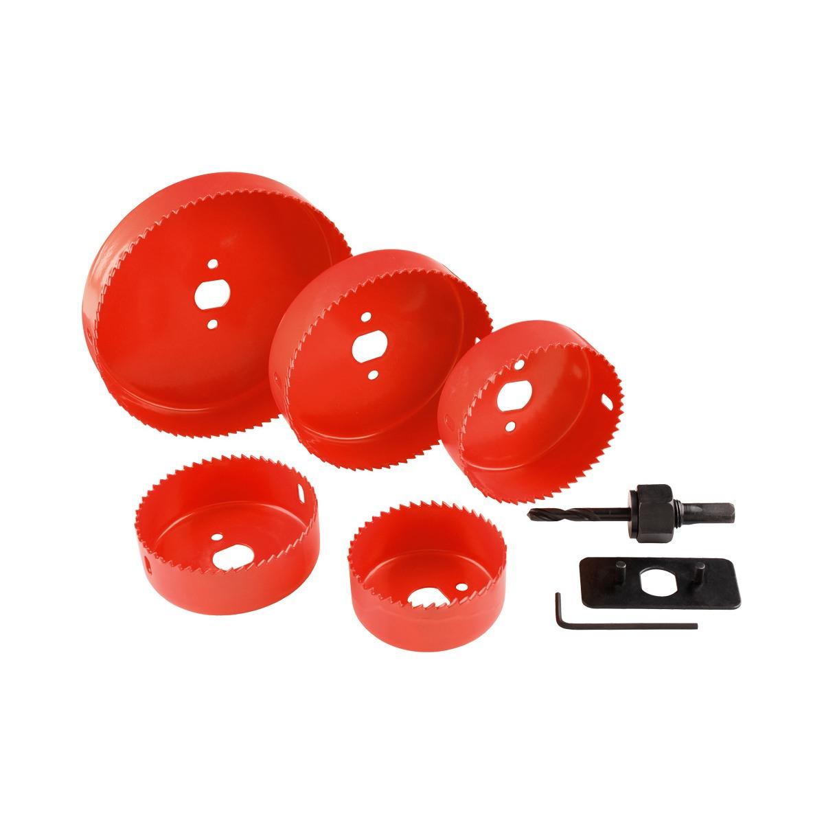 Set 5 frese a tazza hss bi-metal 67,76,89,102,127