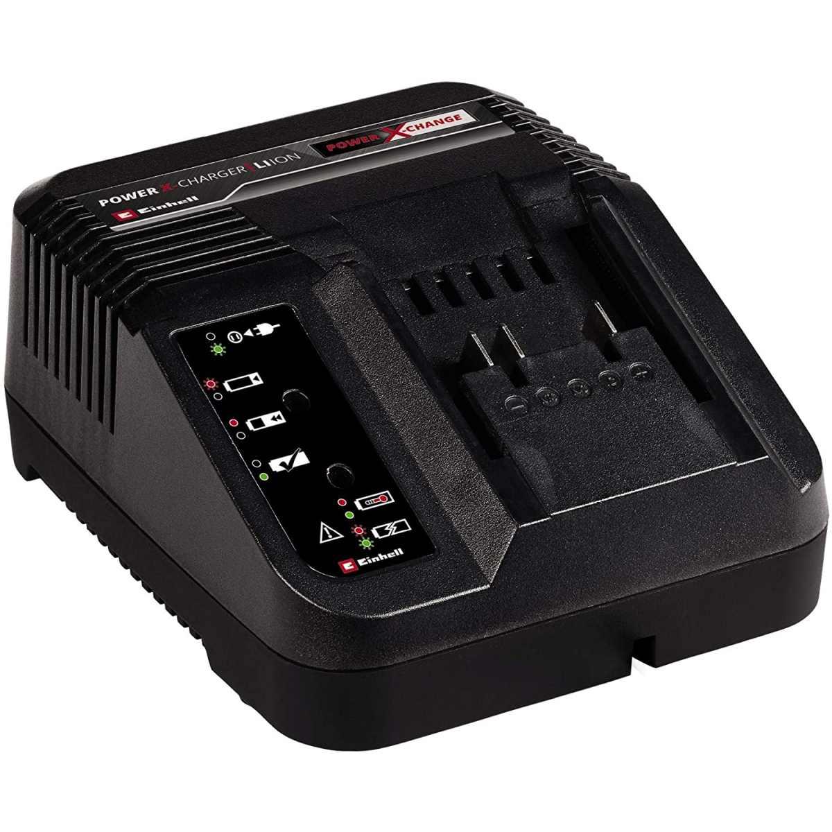 Einhell 4512042 power-x-change starter kit, caricabatteria e batteria da 4000 mah li-ion, nero, rosso 4000 mah li-ion single